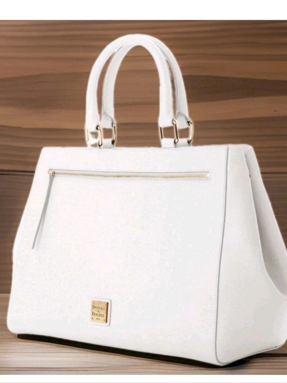 Dooney & Bourke White Structured Top-Handle Satchel